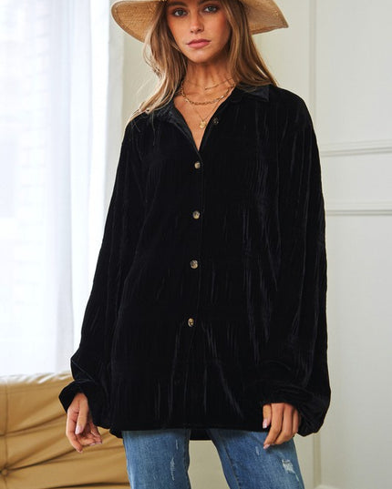 Classic Loose Fit Long Sleeve Fashion Top Shirt