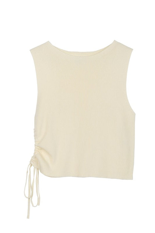 Solid Ribbed Sleeveless Fashion Pullover Toop