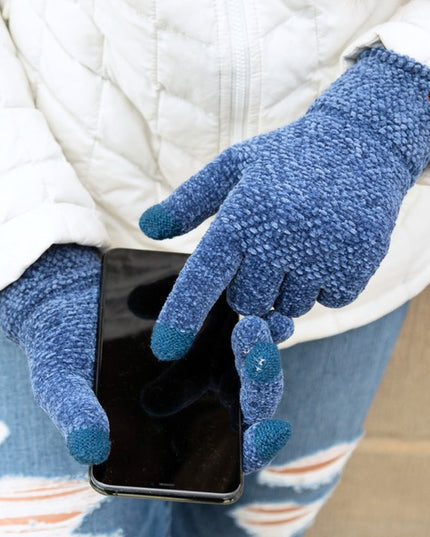 Cozy Warm Soft CC Chenille Touch Winter Fashion Gloves
