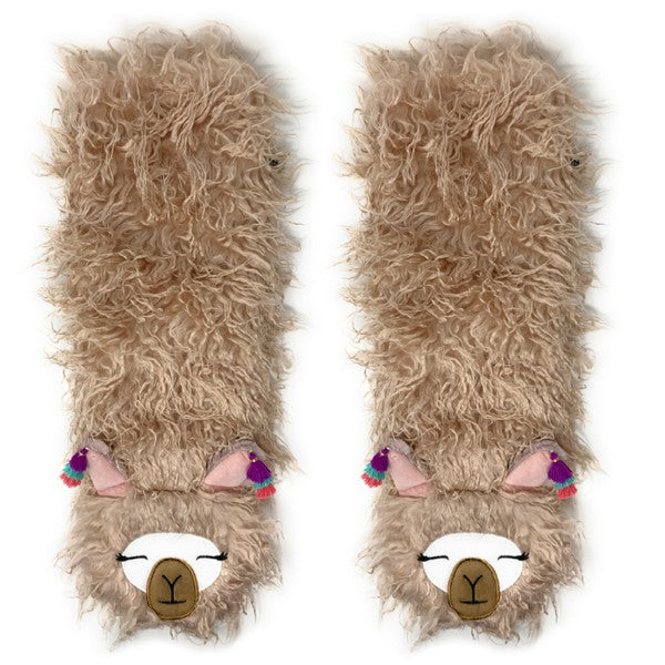 Llama Llama Cozy Warm Women's Plush Animal Slipper Socks