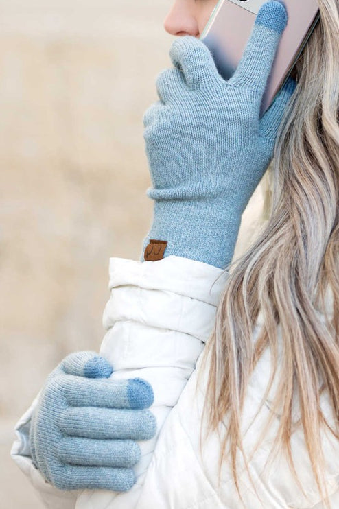 Luxurious Soft Cozy Warm Cashmere Blend Touchscreen CC Fashion Gloves
