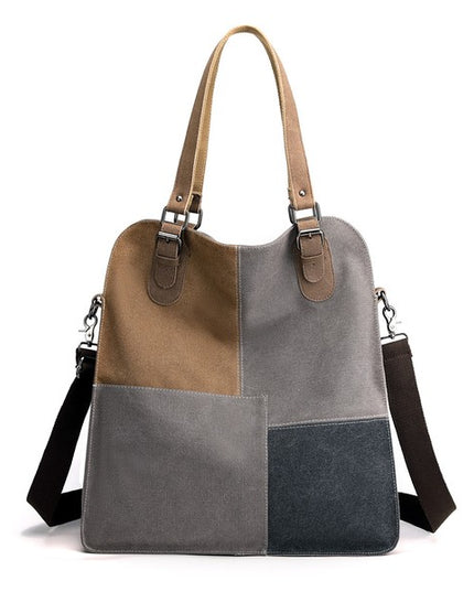 Canva Chic Stylish Fashion Crossbody Messenger Tote Bag