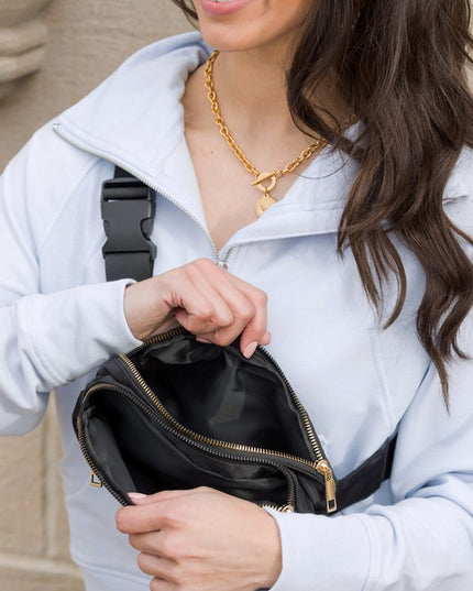 Everyday Nylon Fashion Sling Belt Bag