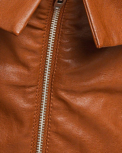 Classic Faux Leather Corset Tube Fashion Top