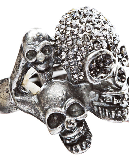 Stylish Punk Gothic Decaying Demon Skull Halloween Costume Ring