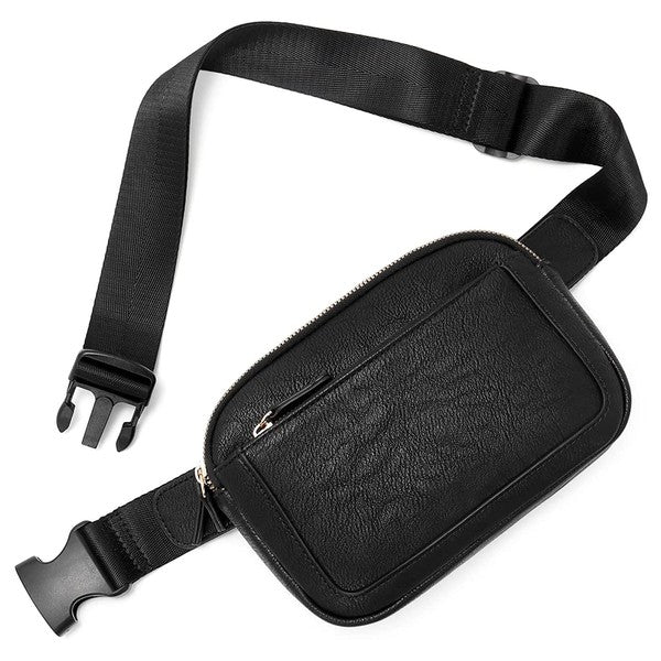 Simple Classic Stylish Leather Everyday Belt Sling Bag
