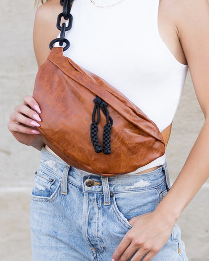 Stylish Chunky Chain Fashion Sling Bag