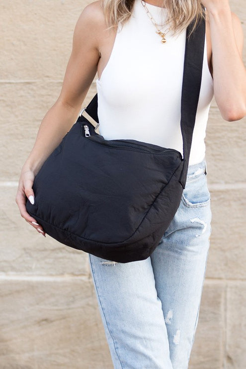 Sleek Lightweight Everywhere Nylon Messenger Bag