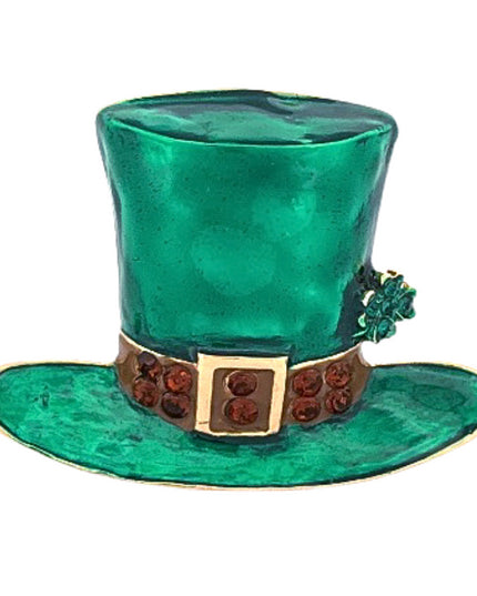 St. Patrick's Leprechaun Hat Pendant Charm Brooch Pin