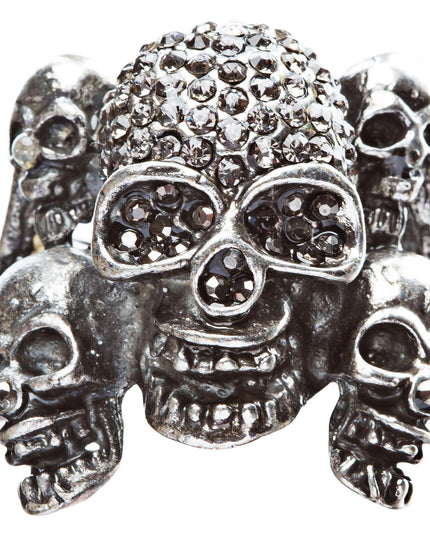Stylish Punk Gothic Decaying Demon Skull Halloween Costume Ring