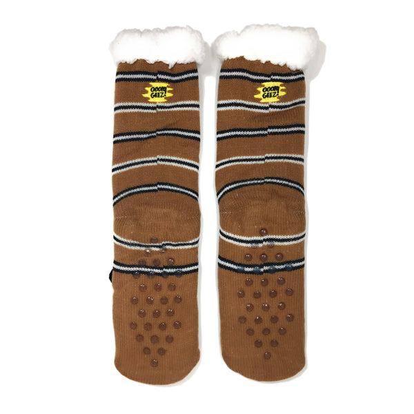 Mr. Bear Cozy Warm Women's Plush Animal Slipper Socks