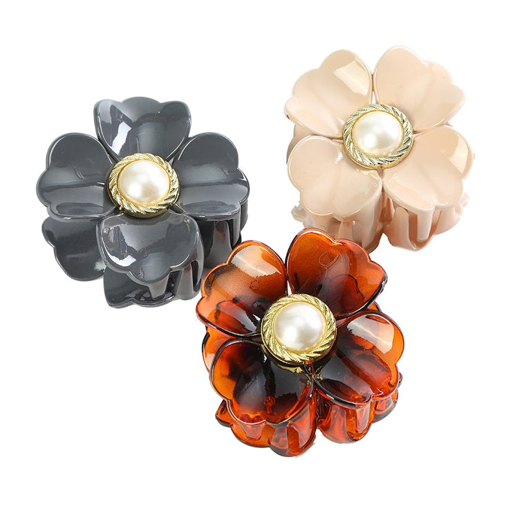 Beautiful Sweet Flower Shape Fashion Hair Jewelry Claw Clip