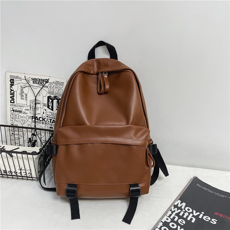 Fashion Stylish Leather Large Travel School Backpack