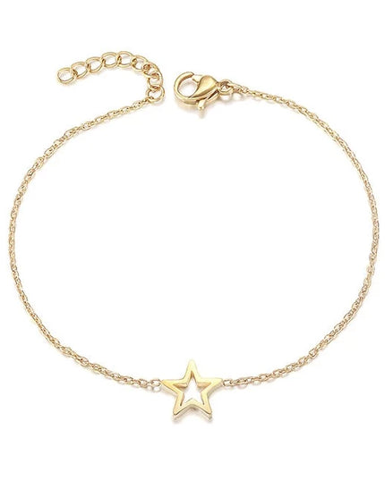 Classic Adorable Dazzling Star Charm Bracelet
