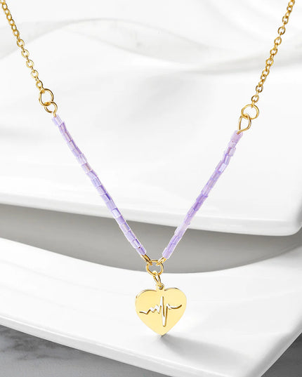 Beautiful Heartbeat Pendant Necklace