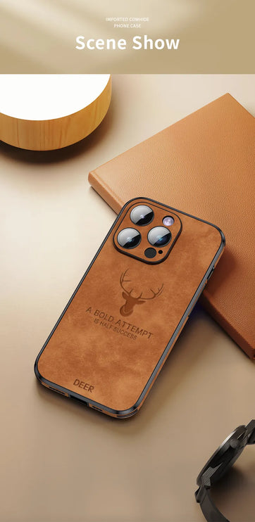 Luxury Leather Phone Case For iPhone 15 14 13 12 Pro Max Plus