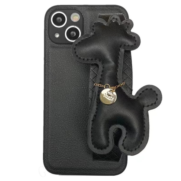 Fun Cute Giraffe Animal Design Leatherette Soft iPhone Protective Phone Case Cover
