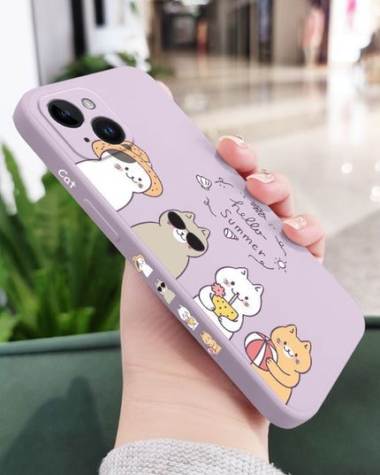 Cute Adorable Vacation Cat Design iPhone Cover Case