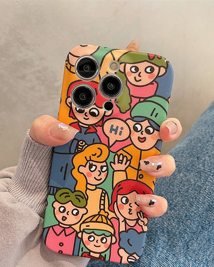 Funny Cute Graphic Art Soft iPhone Protective Phone Case Cover
