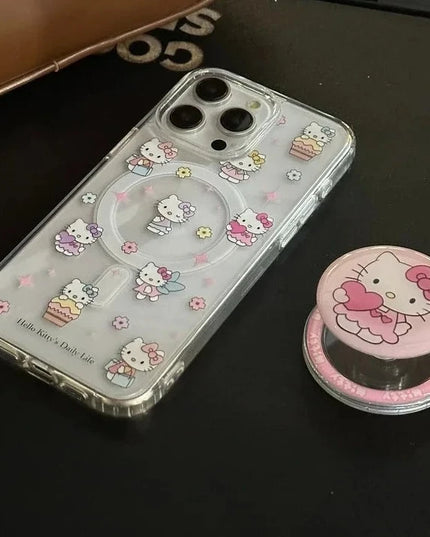 Sanrio Hello Kitty MagSafe iPhone Case with Magnetic Bracket