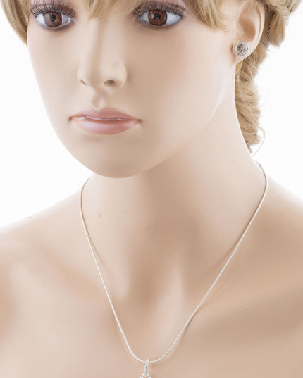 Bridal Wedding Jewelry Set Crystal Rhinestones Simple Soft Linear Drop Necklace
