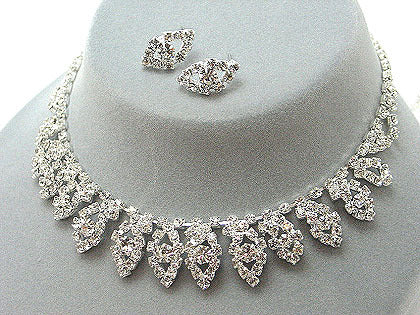 Bridal Jewelry Set Austrian Crystal Rhinestone Choker