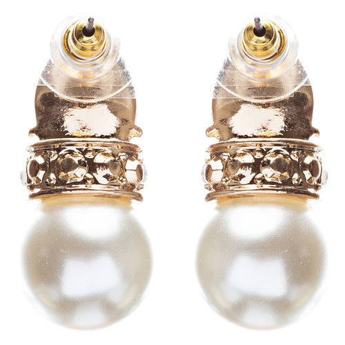 Bridal Wedding Jewelry Crystal Rhinestone Elegant Tear Drop Earrings E863 Gold