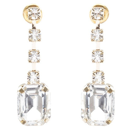 Bridal Wedding Jewelry Crystal Rhinestone Alluring Faux Pearl Necklace J581 Gold
