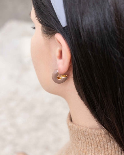 Simple Modern Mini Wide Fashion Hoop Earrings
