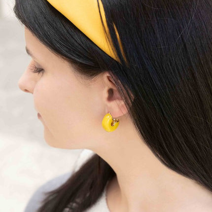 Simple Modern Mini Wide Fashion Hoop Earrings - Accessoriesforever