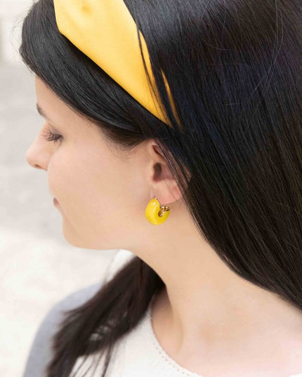 Simple Modern Mini Wide Fashion Hoop Earrings
