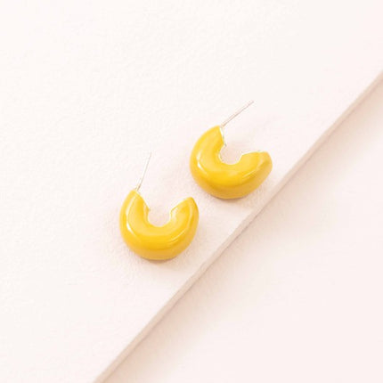 Simple Modern Mini Wide Fashion Hoop Earrings - Accessoriesforever