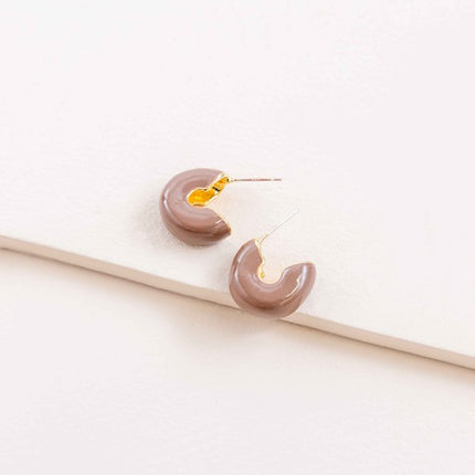 Simple Modern Mini Wide Fashion Hoop Earrings - Accessoriesforever