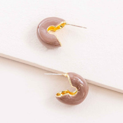 Simple Modern Mini Wide Fashion Hoop Earrings - Accessoriesforever