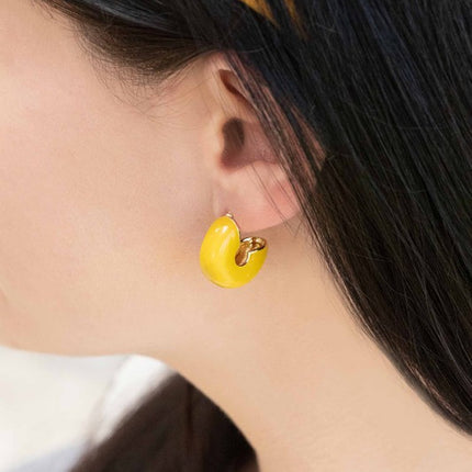 Simple Modern Mini Wide Fashion Hoop Earrings - Accessoriesforever