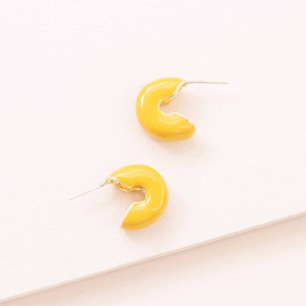Simple Modern Mini Wide Fashion Hoop Earrings - Accessoriesforever