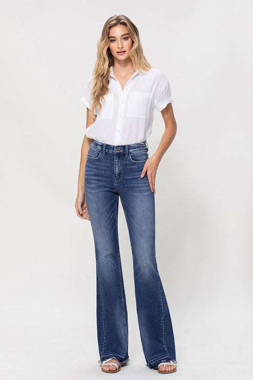 High Rise Flare W/Insert Panel Details - Accessoriesforever