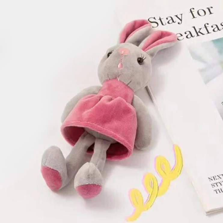 Adorable Dress-up Soft Plush Bunny Dolls Pendant Charm