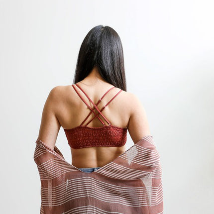 Floral Pullover Cotton Crochet Daisy Longline Bralette