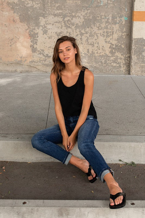 Cuffed Stretch Boyfriend - Accessoriesforever