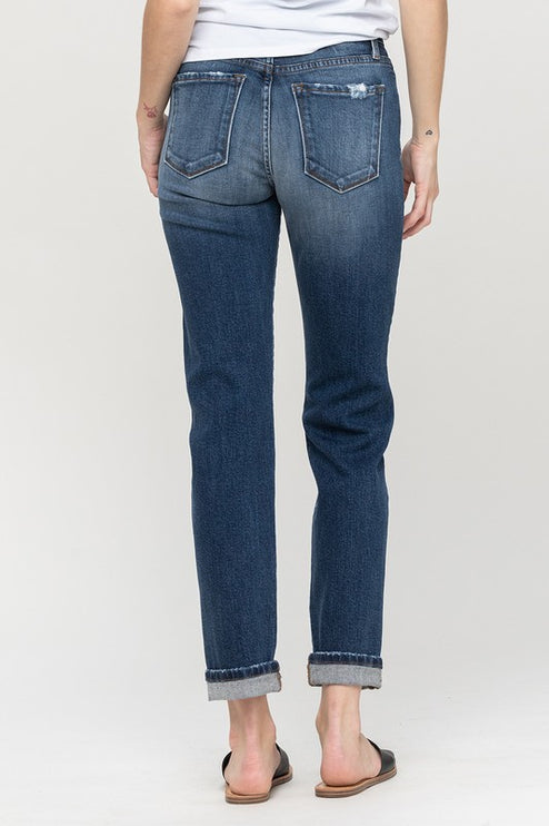 Cuffed Stretch Boyfriend - Accessoriesforever