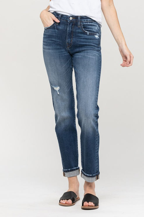 Cuffed Stretch Boyfriend - Accessoriesforever