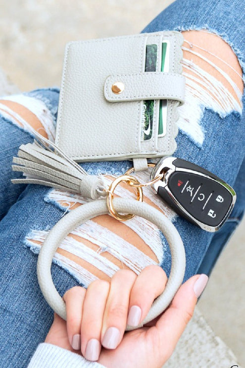 Key Ring ID Wallet Bracelet - Accessoriesforever