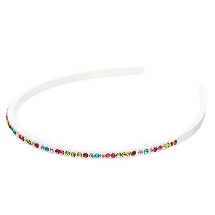 Fashion Sparkle Crystal Rhinestone Simple Linear Teeth Headband - Accessoriesforever