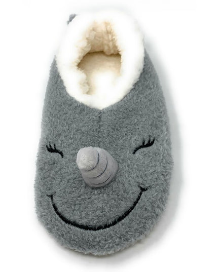 Narwhal Cozy Animal House Home Women Sherpa Non-Skid Socks Slippers