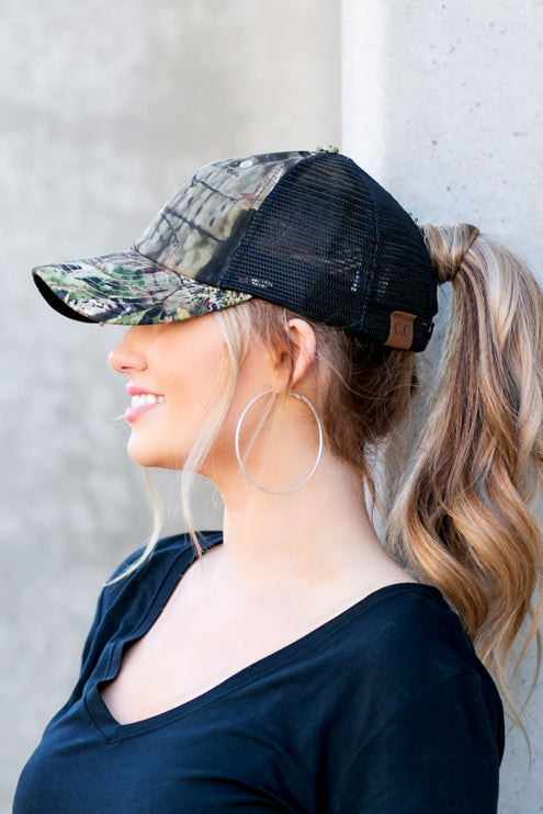 Mossy Oak Camo Mesh Back Stylish Fashion Hat Baseball Cap