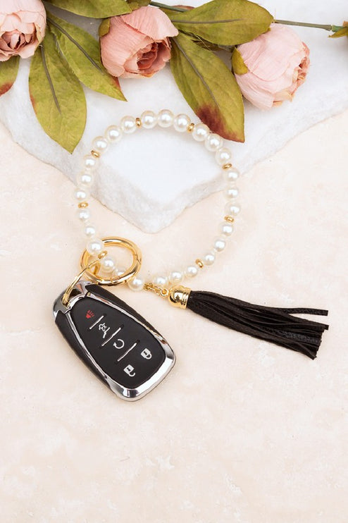 Classic Pearl Key Ring Bracelet - Accessoriesforever
