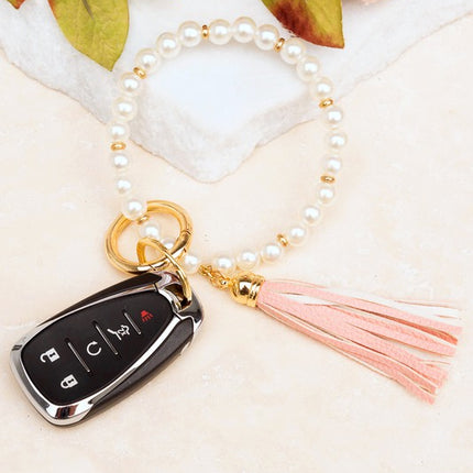 Classic Pearl Key Ring Bracelet - Accessoriesforever