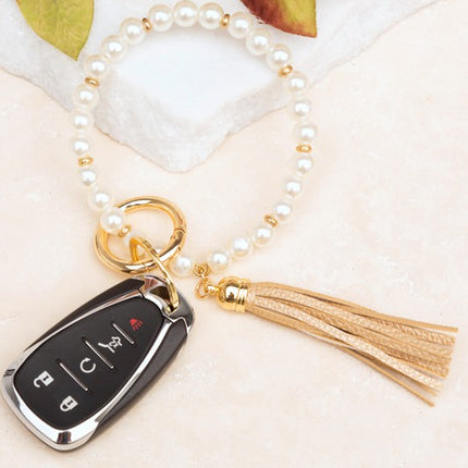 Classic Pearl Key Ring Bracelet - Accessoriesforever