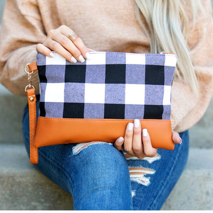 Buffalo Plaid Classic Wristlet Clutch